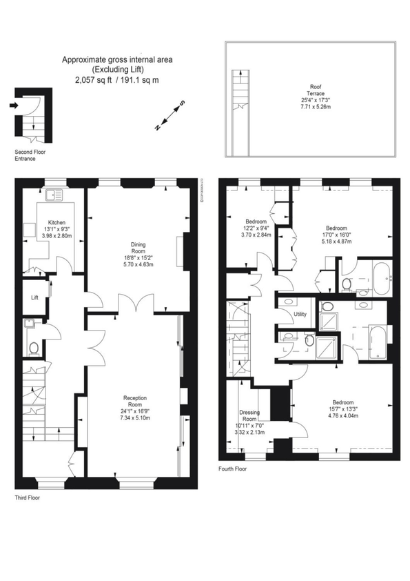 Eaton Place, London floorplan