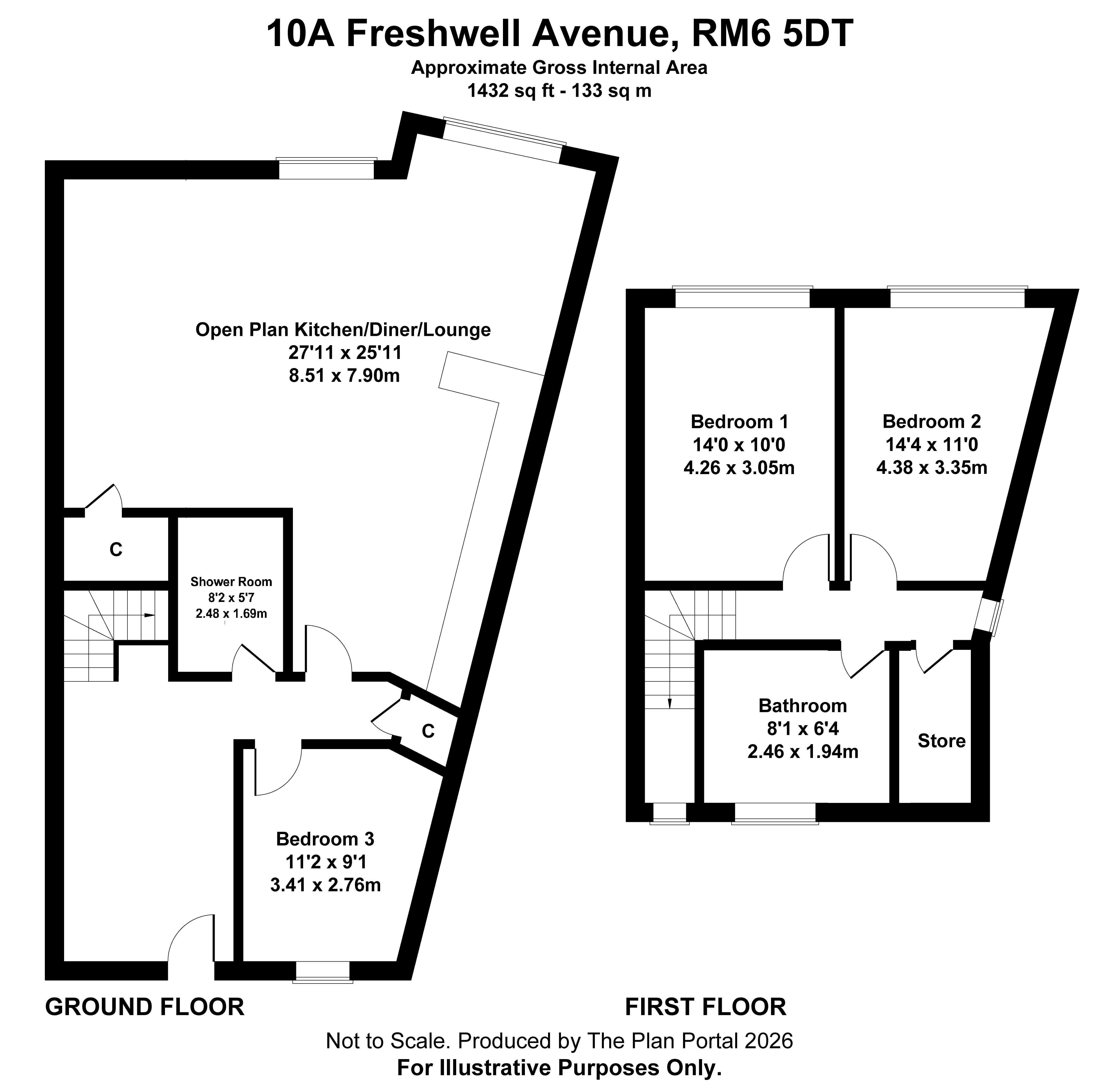 10A, FRESHWELL AVENUE, CHADWELL HEATH, ESSEX floorplan