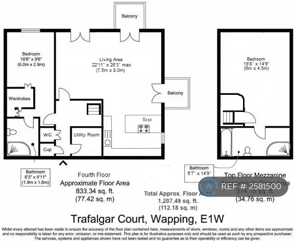 Trafalgar Court Wapping Wall, London floorplan