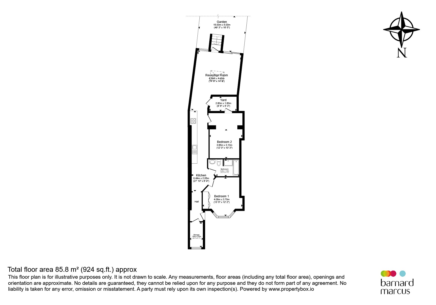 133, Lansdowne Way, London floorplan