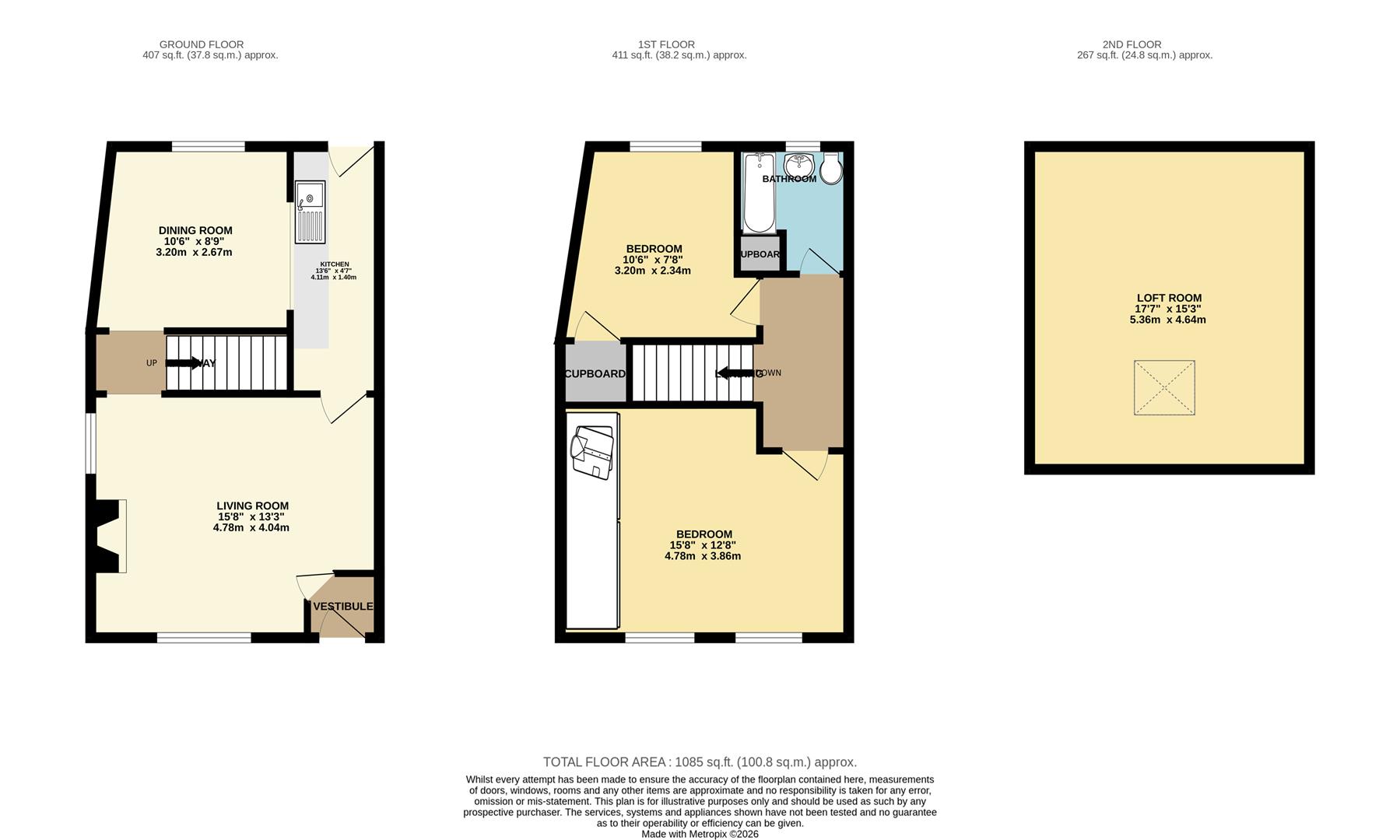 200, Buxton Road, High Peak floorplan