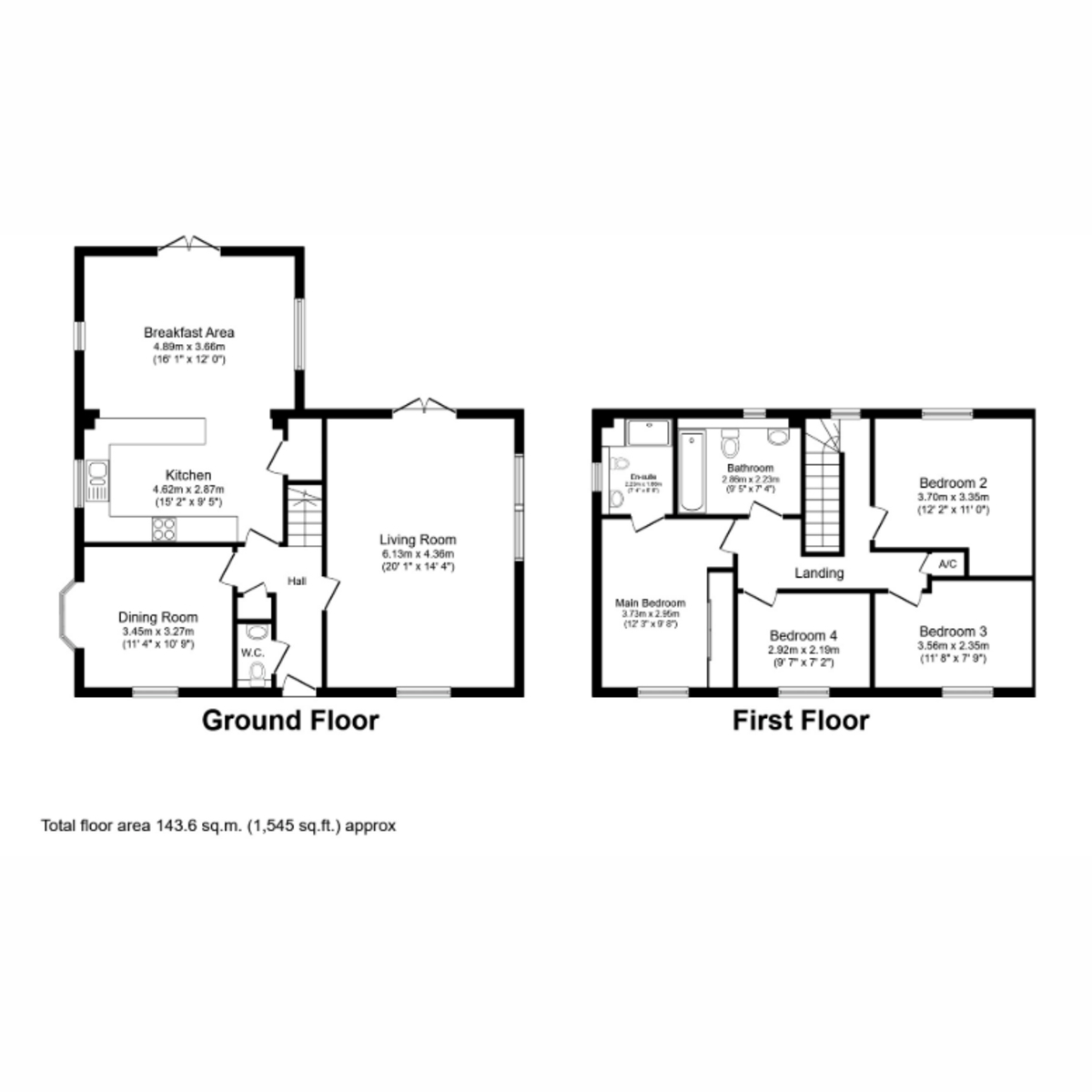50, Warwick Road, Dunmow floorplan