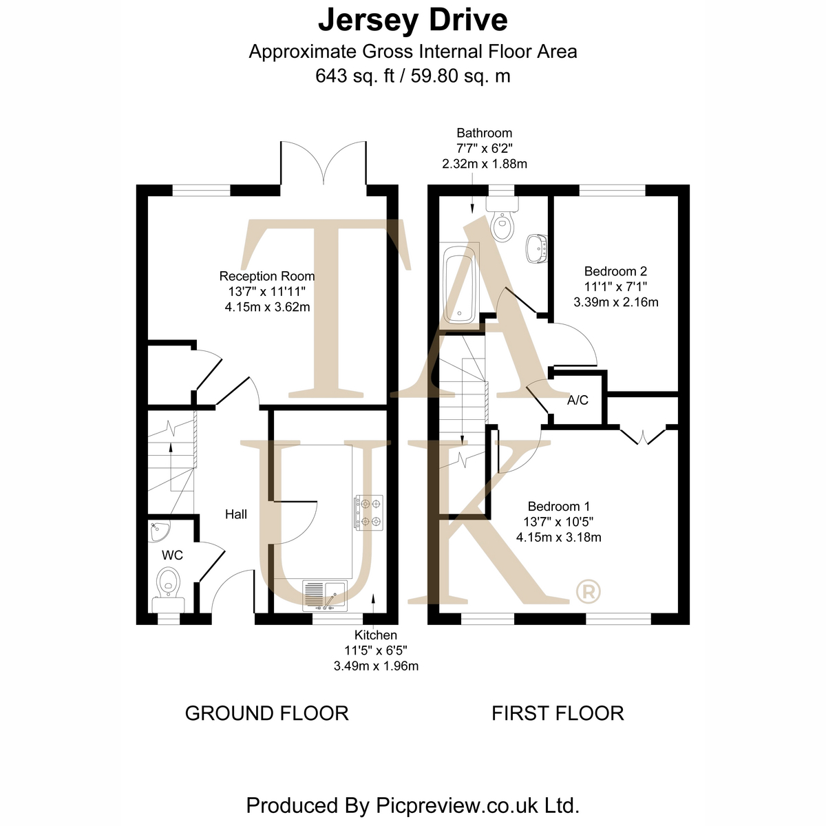 120, Jersey Drive, Wokingham floorplan