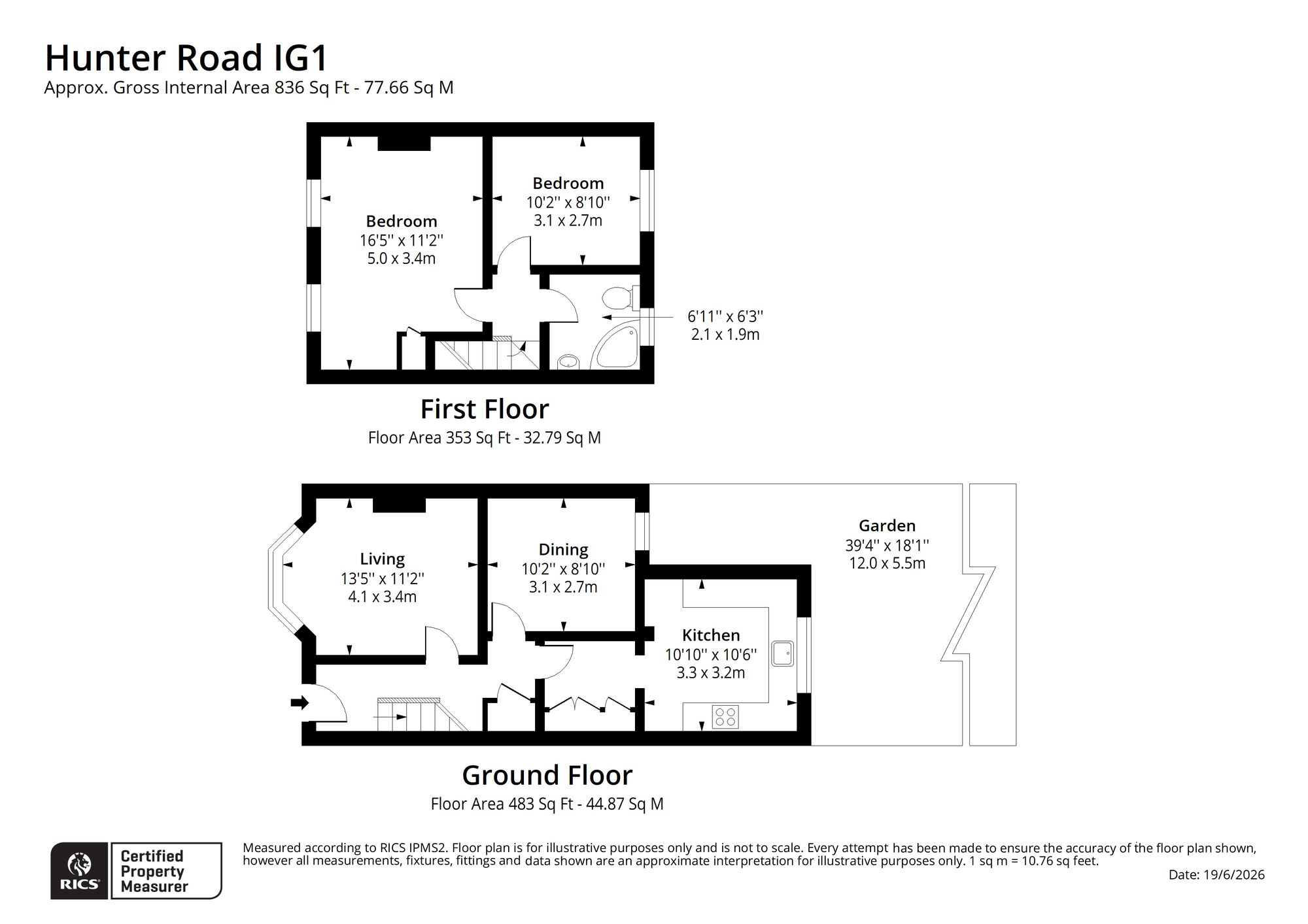 64 Hunter Road, Ilford floorplan