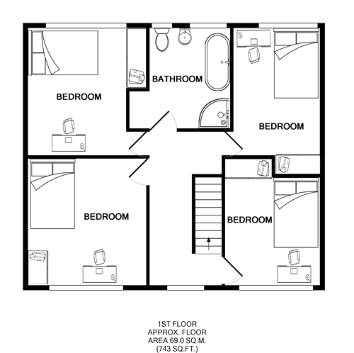 96, Frederick Street, Loughborough floorplan