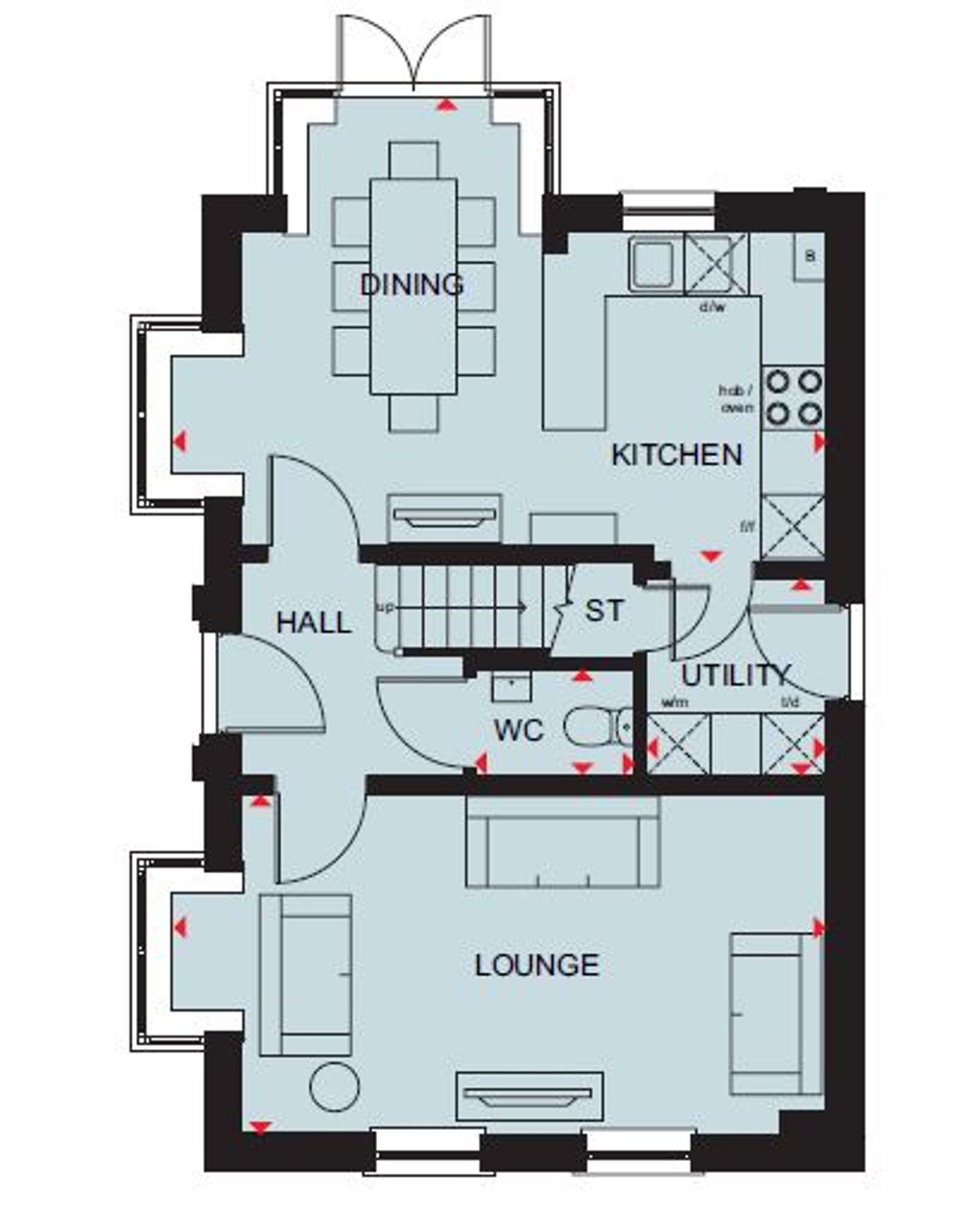The Hertford, Fiddington Fields, Tewkesbury floorplan