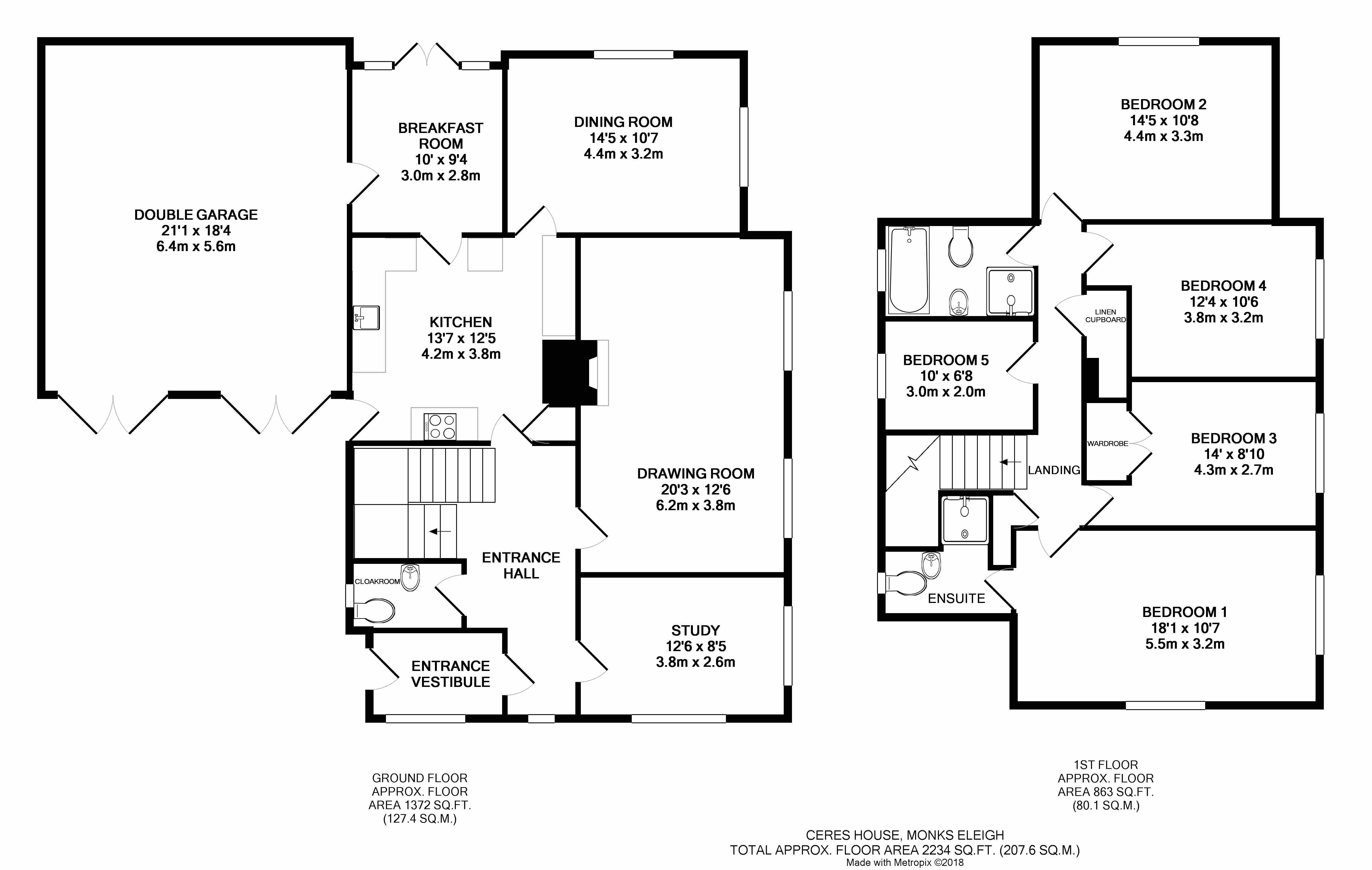 5 bed detached house for sale in Monks Eleigh, Sudbury, Suffolk IP7