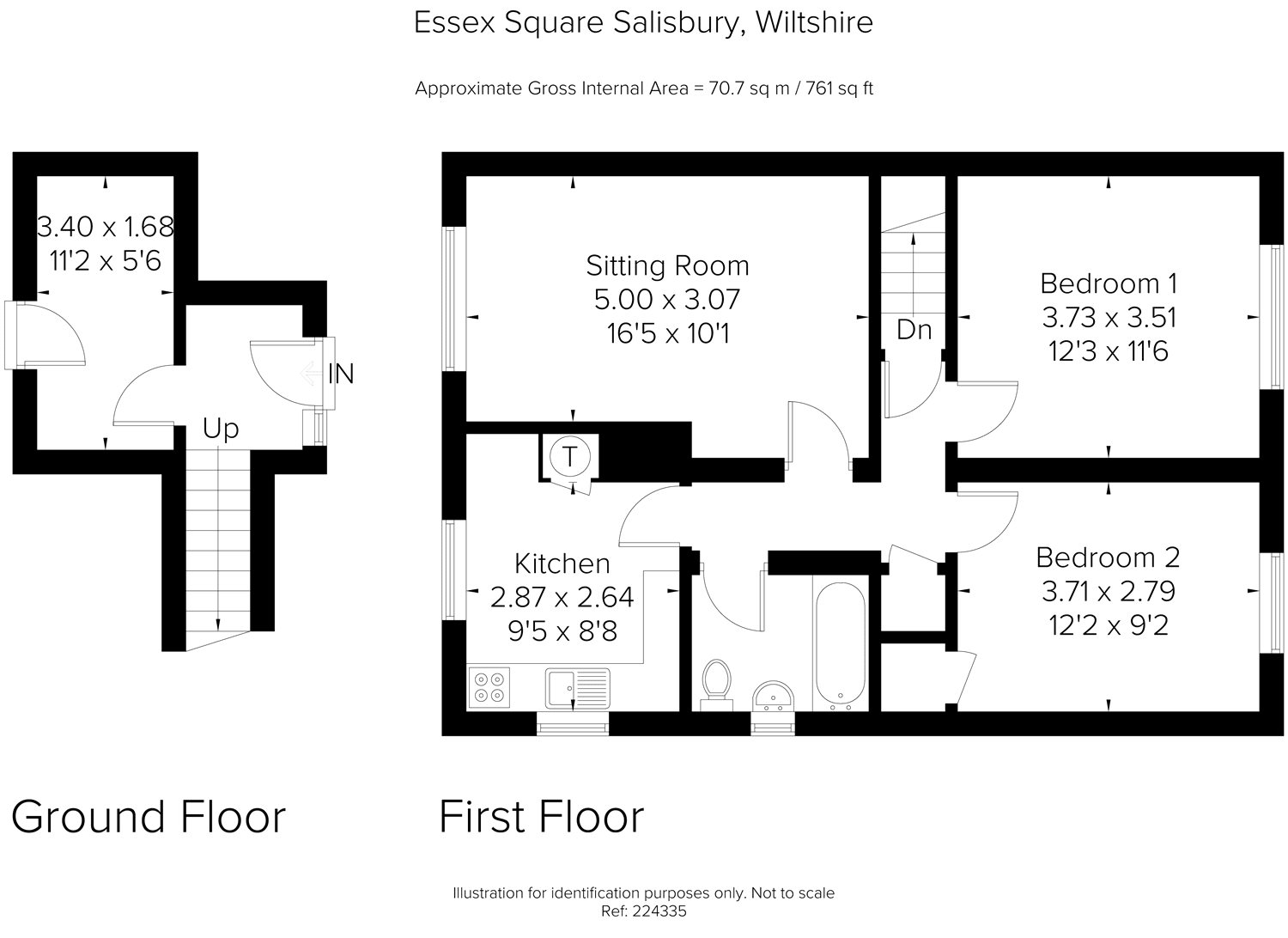 2 Bedrooms Maisonette for sale in Essex Square, Salisbury, Wiltshire SP2