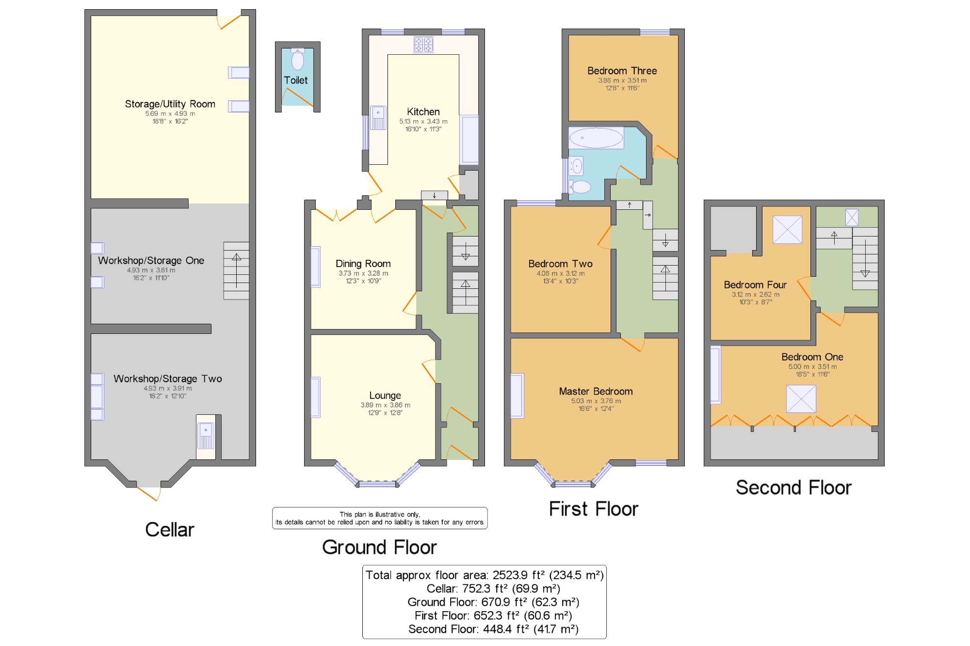 5 Bedrooms Terraced house for sale in Blades Street, Lancaster, Lancashire LA1