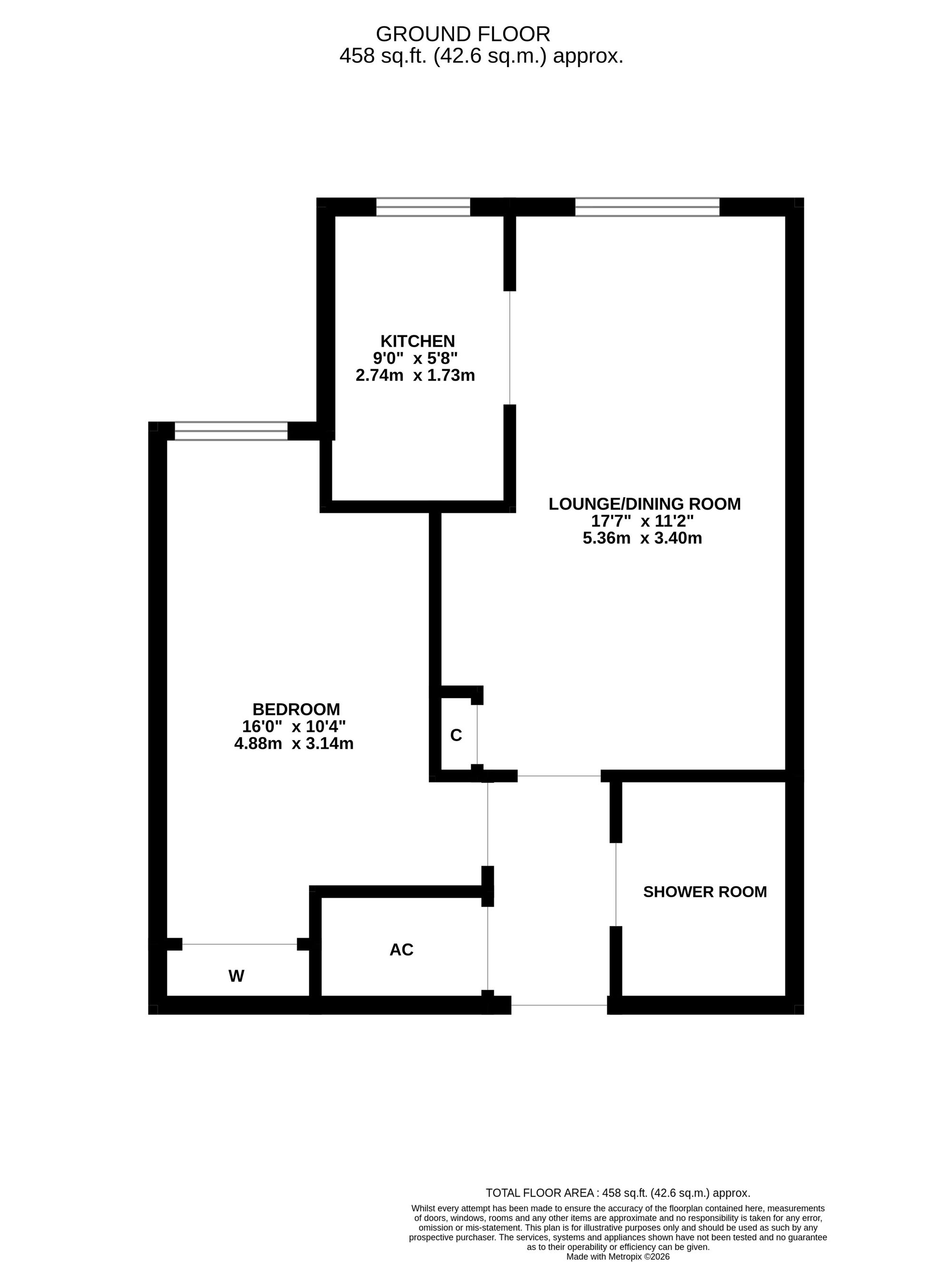 Flat 18, Heathlands Court Beaulieu Road, Southampton floorplan