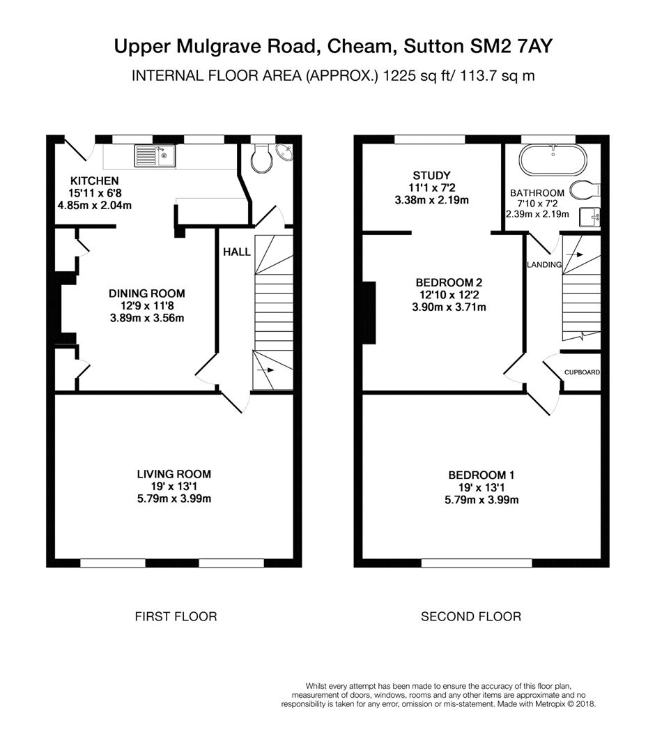 2 Bedrooms Flat to rent in Upper Mulgrave Road, Cheam SM2