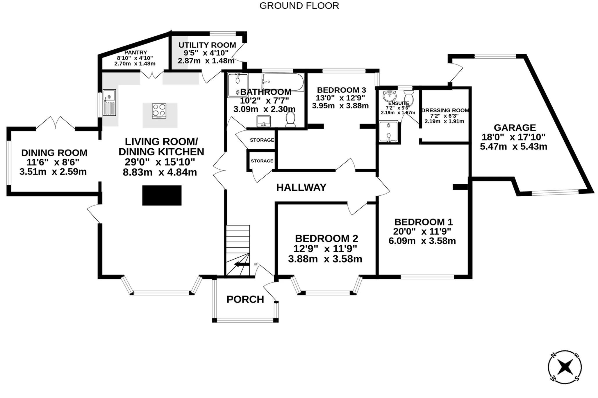 Hague Walk, Onchan floorplan