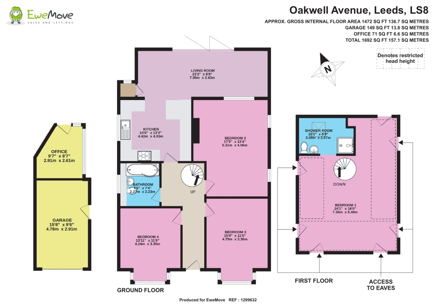 14, OAKWELL AVENUE, LEEDS floorplan