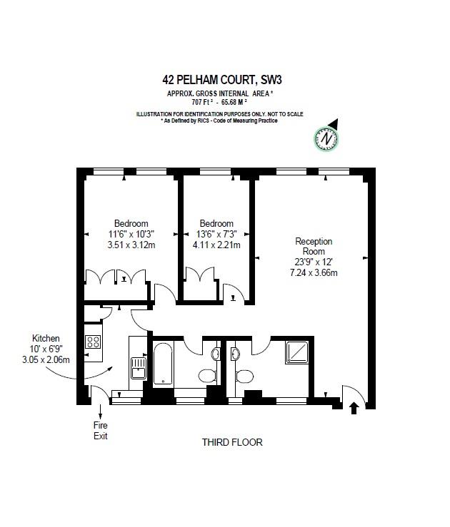 2 Bedrooms Flat to rent in Pelham Court, Fulham Road, Chelsea, London SW3