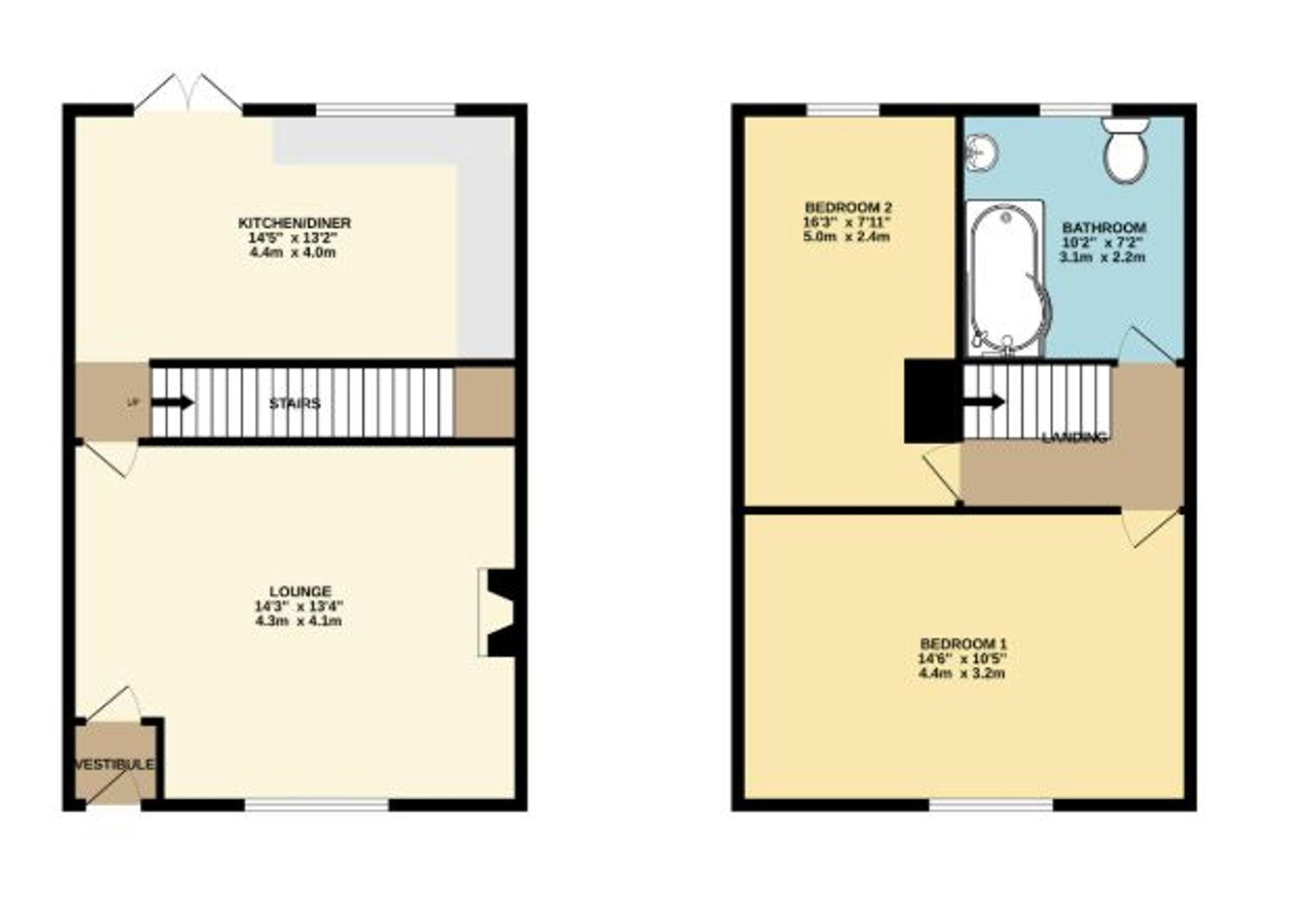 50, Brideoake Street, Leigh floorplan
