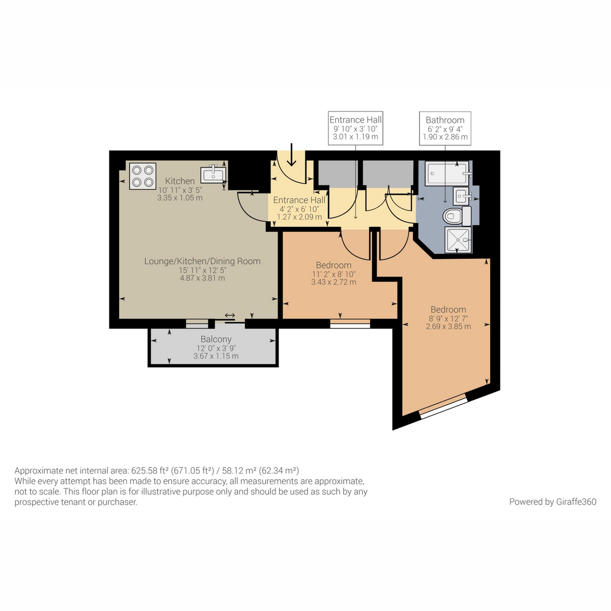 19 Richardson House, The Embankment, Hemel Hempstead floorplan