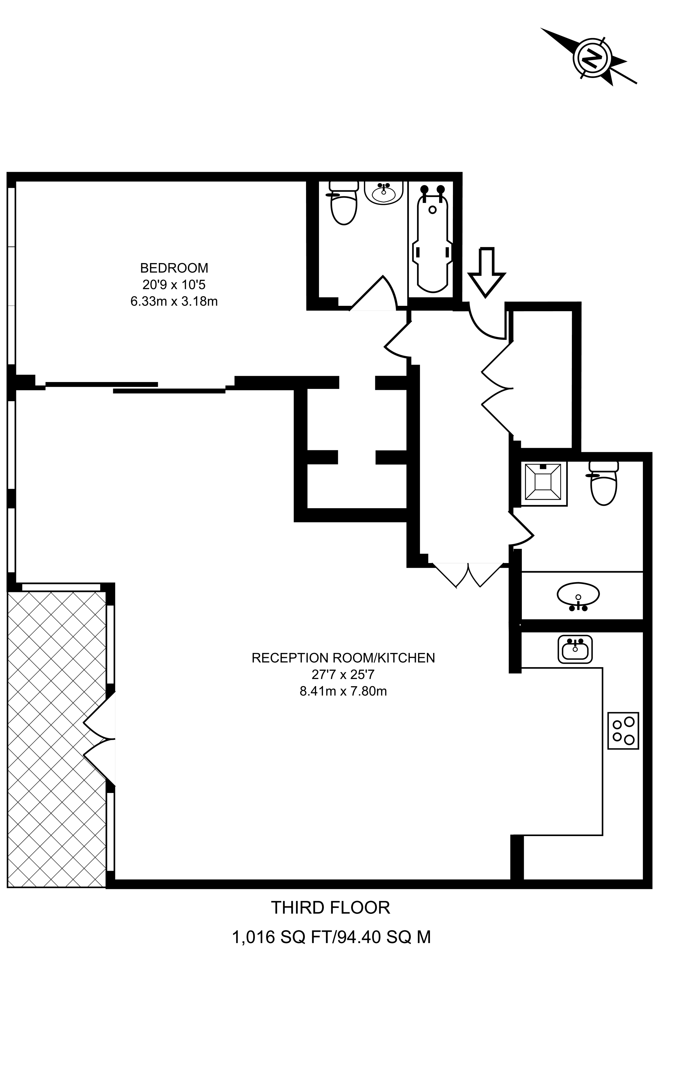 1 Bedrooms Flat to rent in Canal Building, Old Street N1