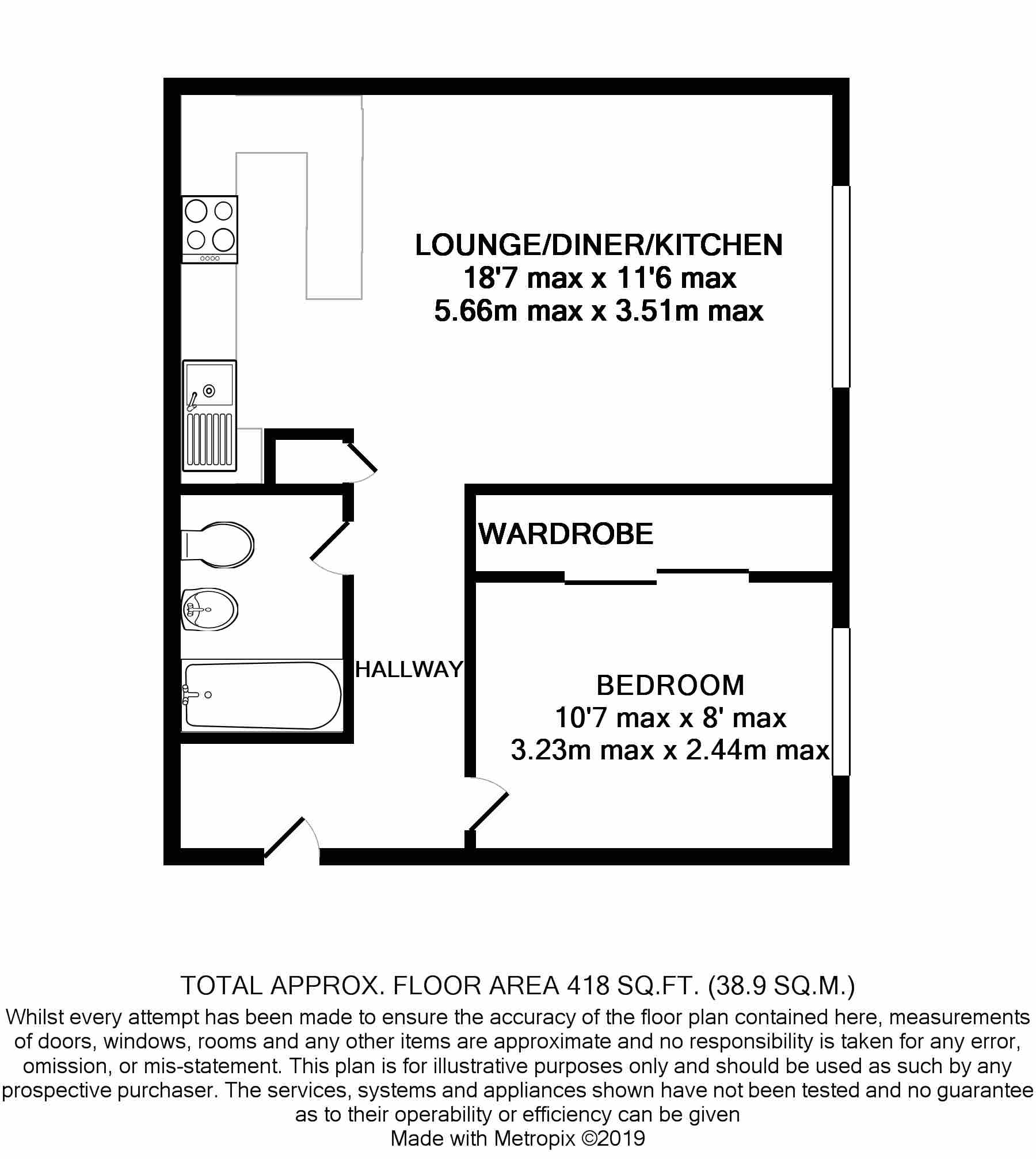 1 Bedrooms Flat for sale in Wyvern Place, Green Lane, Addlestone, Surrey KT15