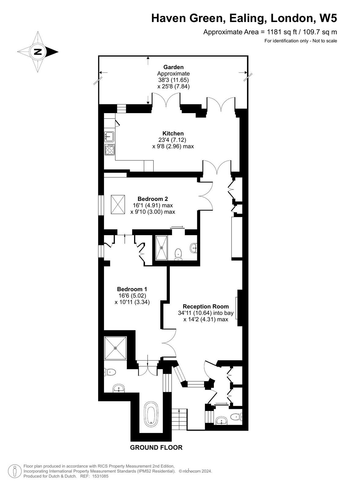 Flat 8a,, Haven Green, London floorplan