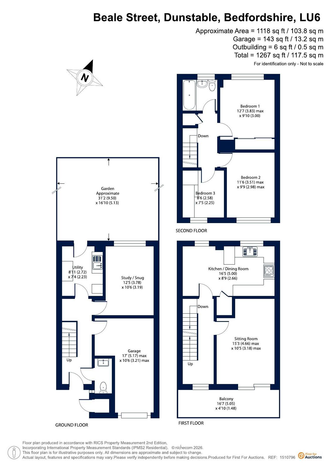 27, Beale Street, Bedfordshire floorplan