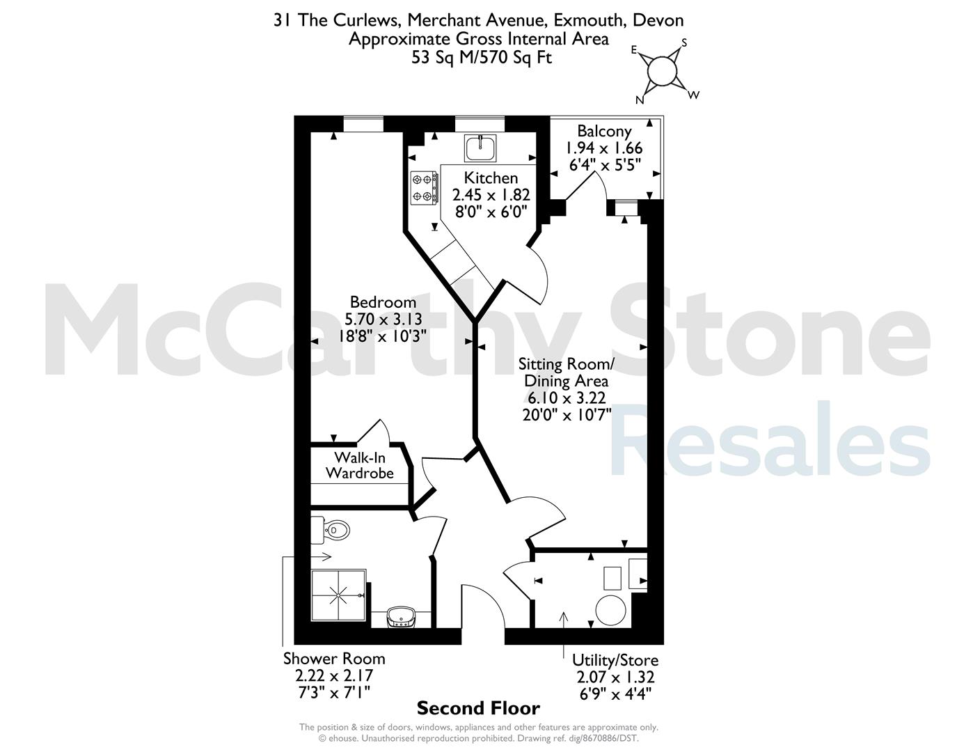 31 The Curlews, Merchant Avenue, Exmouth floorplan