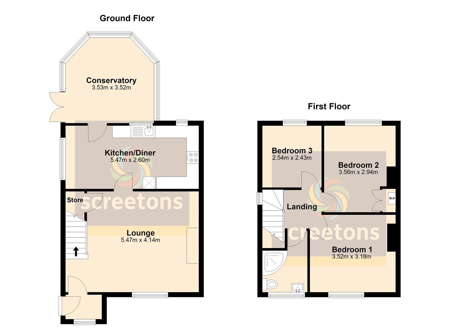 22, The Fairway, Moorends floorplan