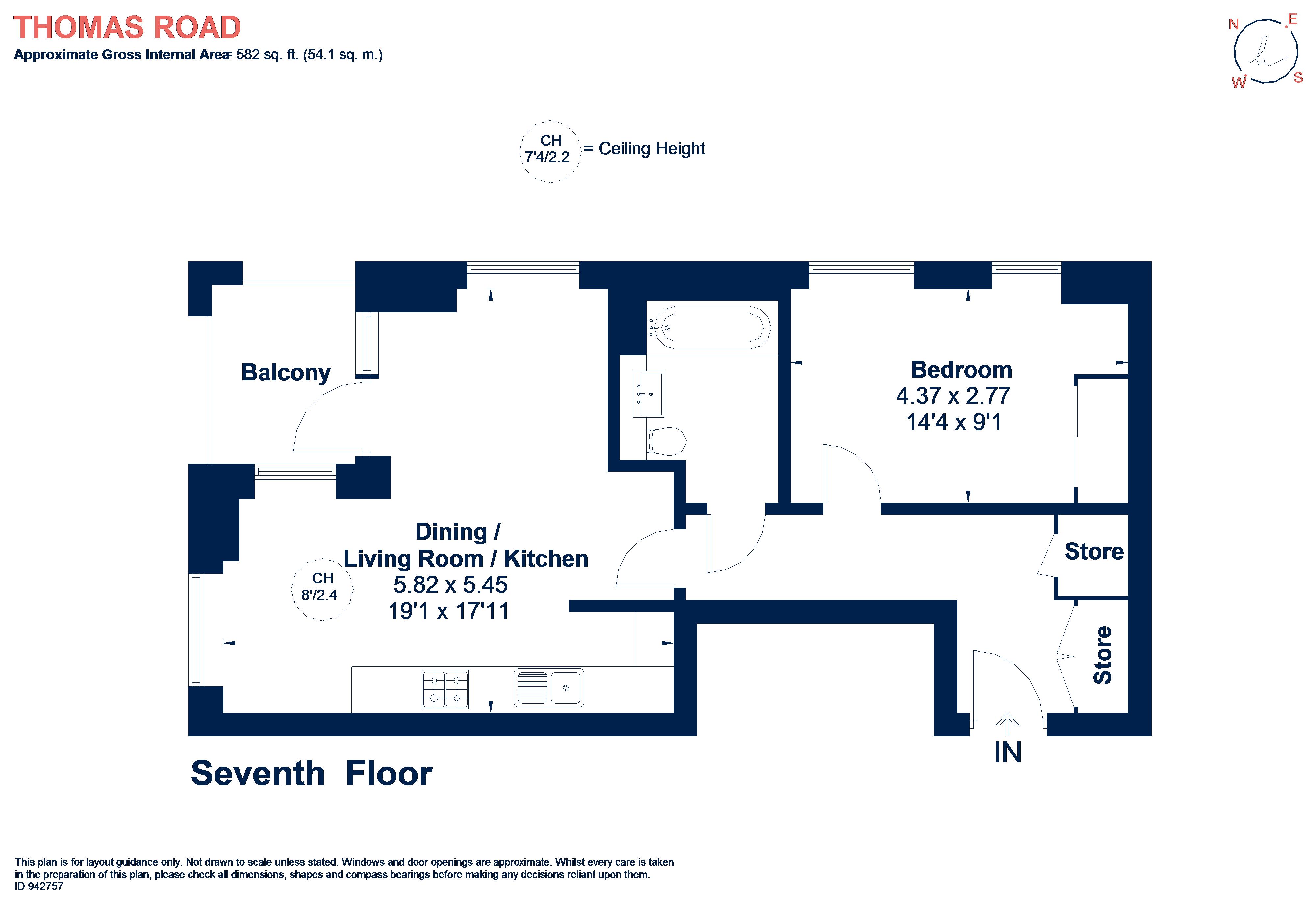 Thomas Road, London E14, 1 bedroom flat to rent - 64077251 | PrimeLocation