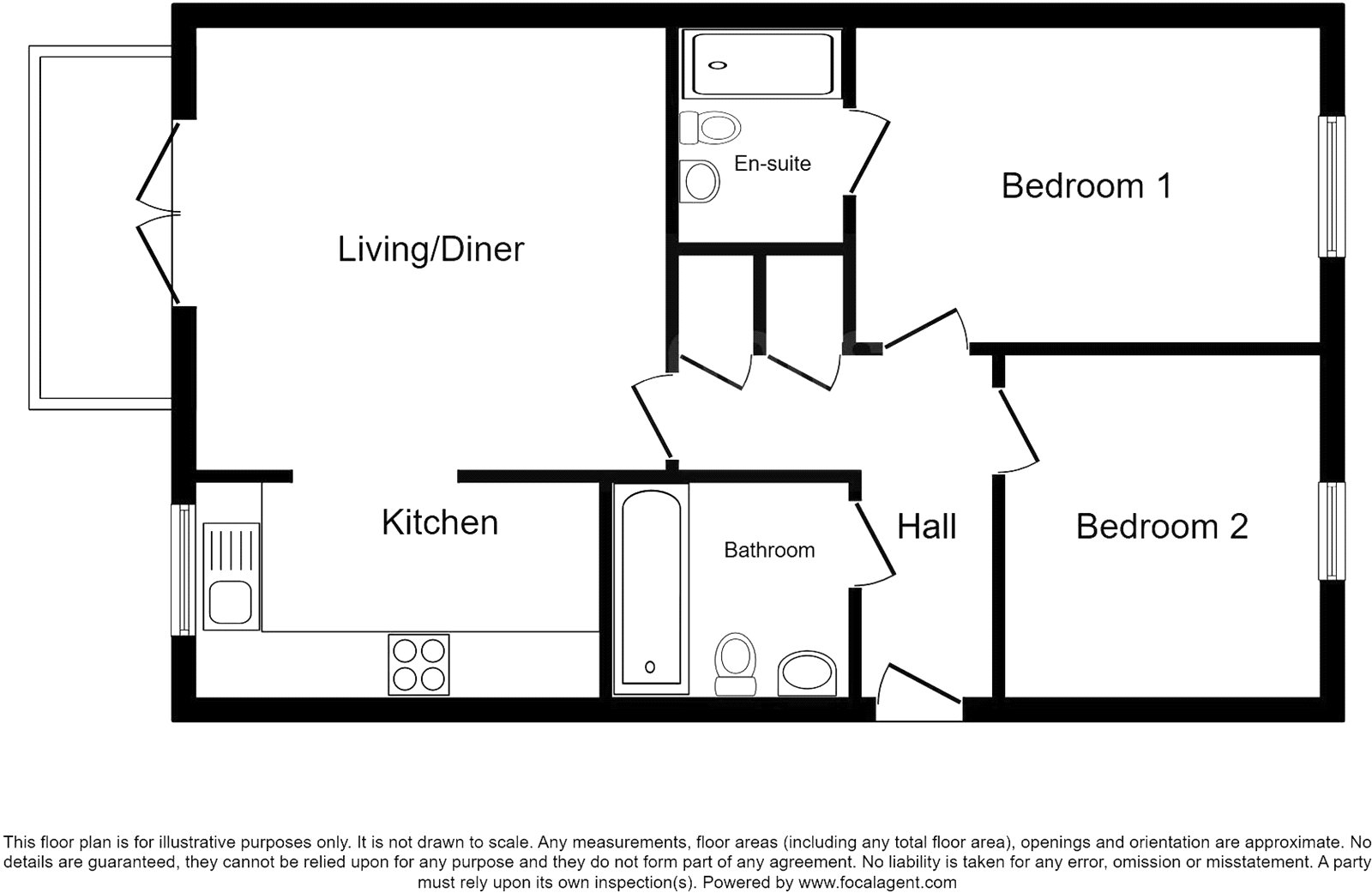 Flat 1, 31, Berrenda Avenue, Milton Keynes floorplan