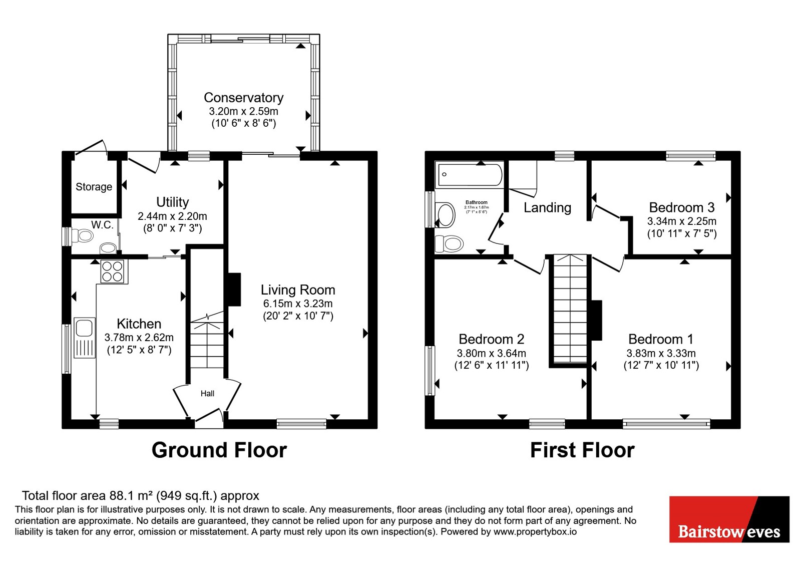 62, Cowpes Close, Nottinghamshire floorplan