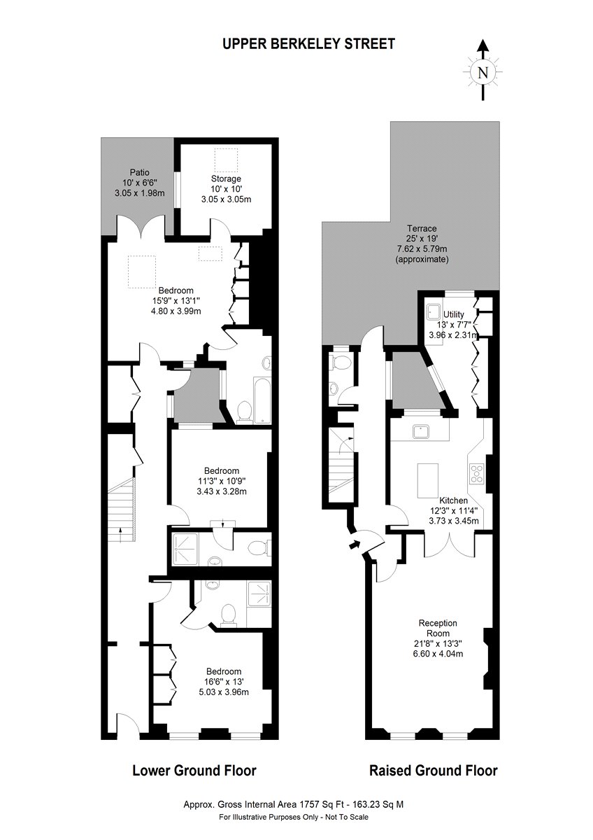 3 Bedrooms Flat to rent in Upper Berkeley Street, Marylebone, London W1H