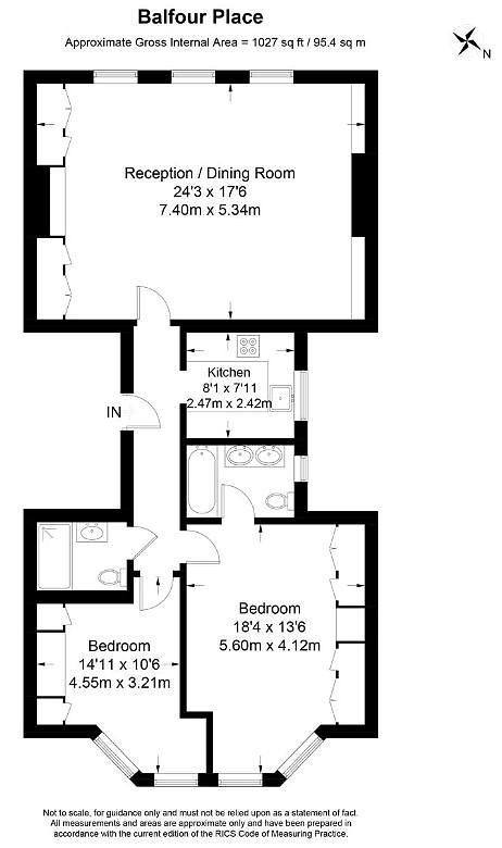 2 Bedrooms Flat to rent in Balfour Place, London W1K