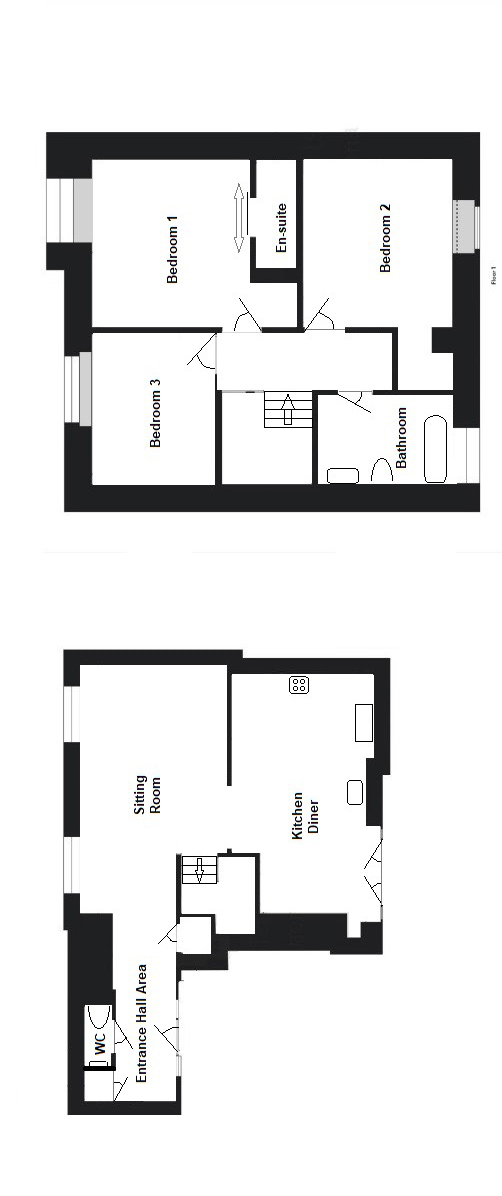 Pendarves Cottage, Camborne floorplan