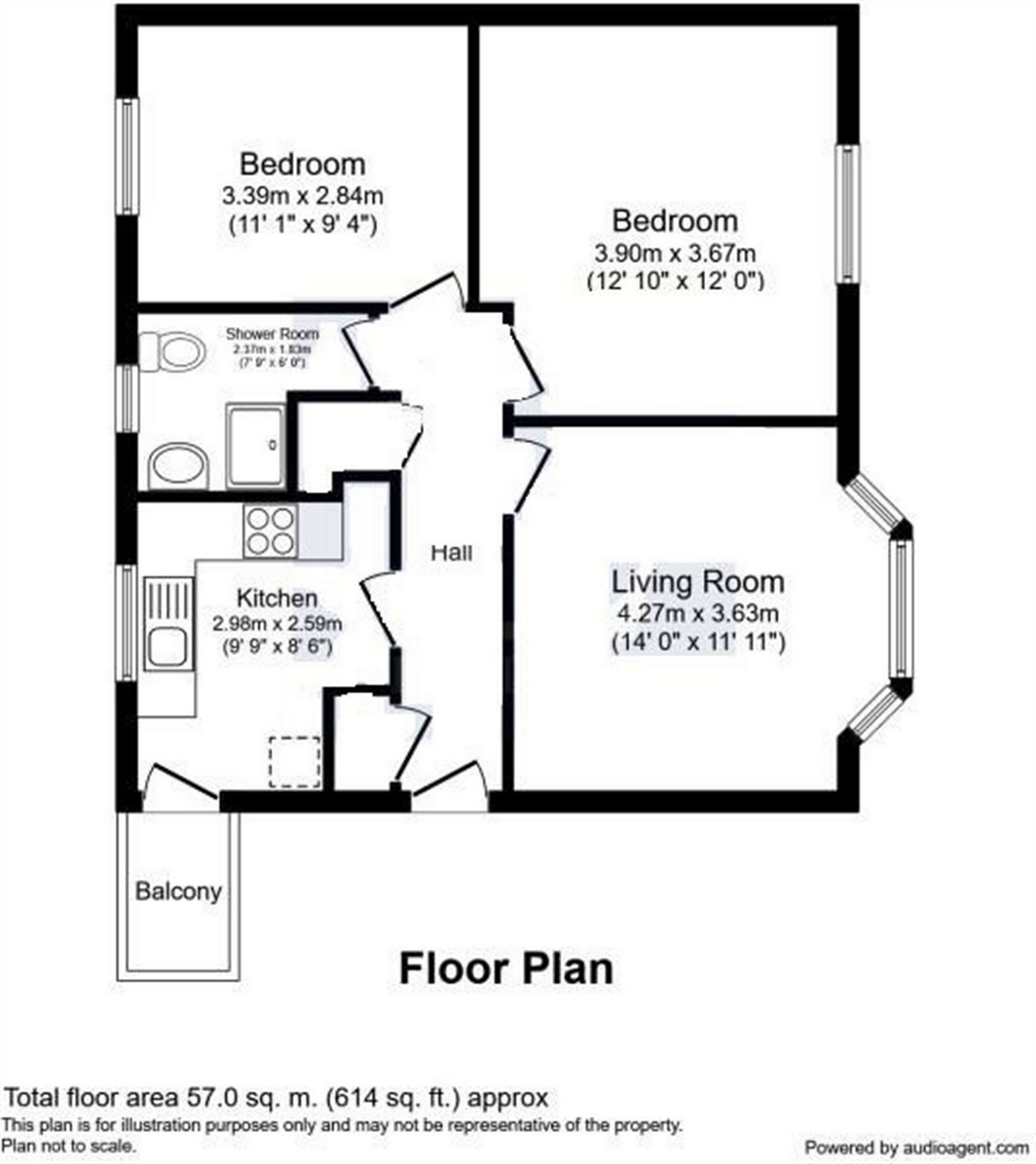 2 Bedrooms Flat to rent in Regnolruf Court, Church Street, Walton-On-Thames, Surrey KT12