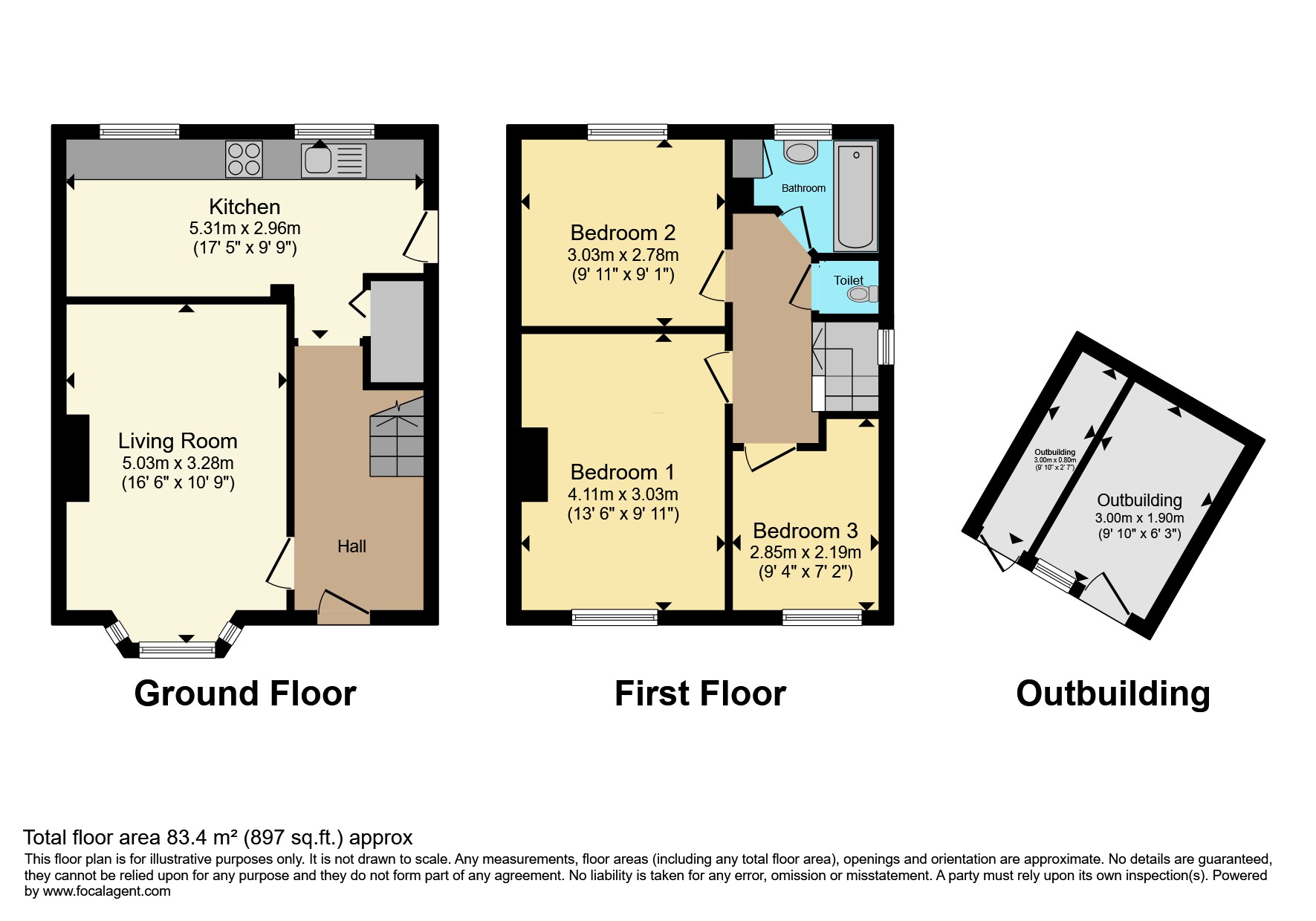 1, Ashleigh Road, Chesterfield floorplan