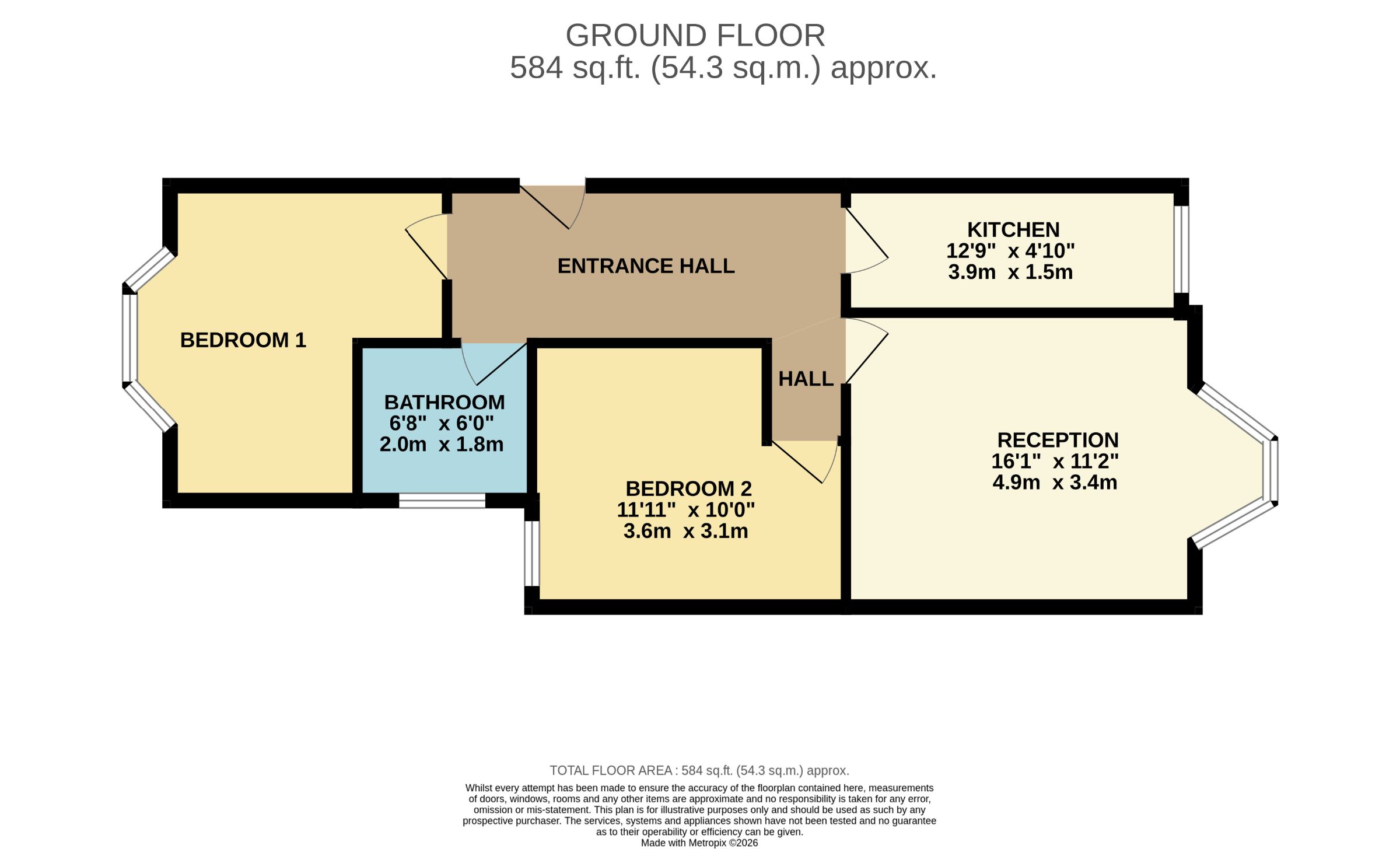 Flat 5, 195b Cheltenham Road, Bristol floorplan