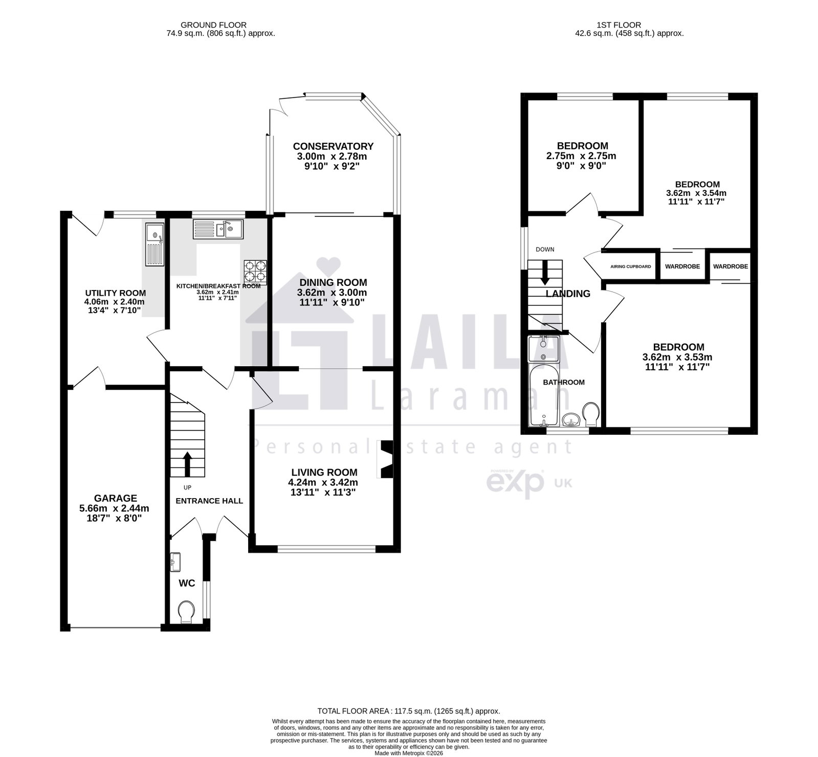 7, Norton Road, Hitchin floorplan