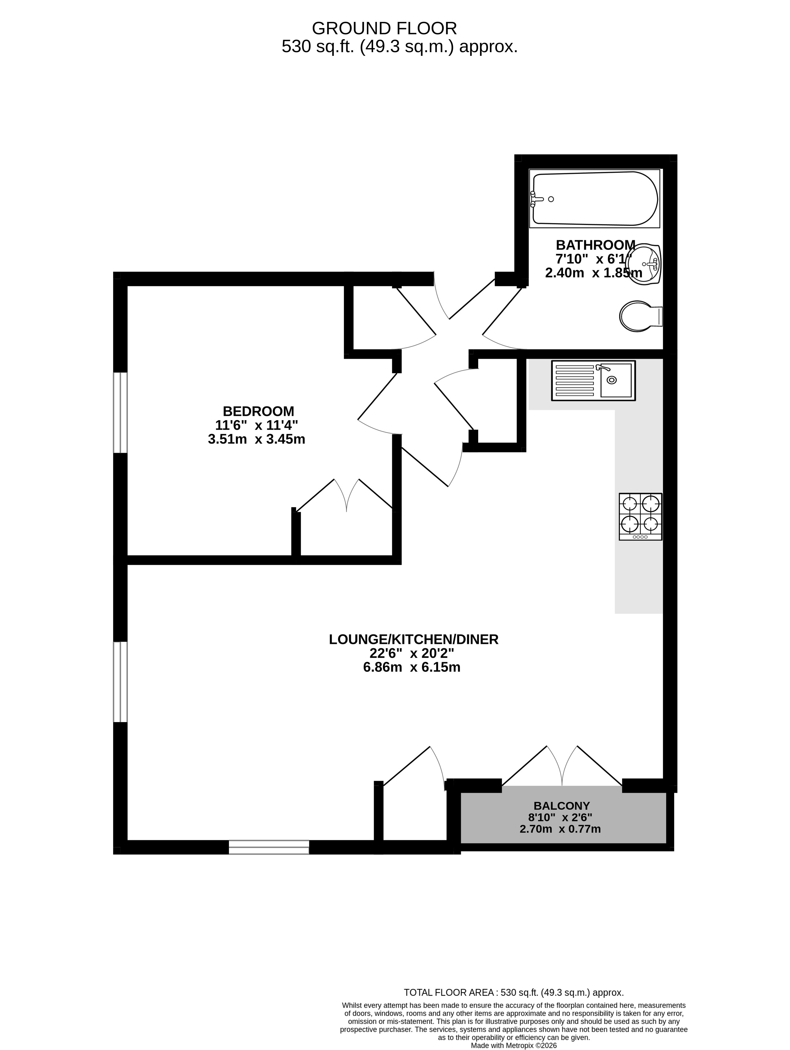14, Wilberforce Road, Nottinghamshire floorplan