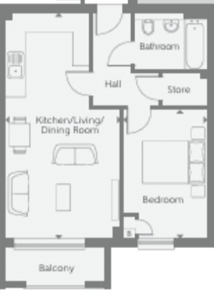 Flat 138 Aviation House,, Meudon Avenue, Sky Plaza floorplan
