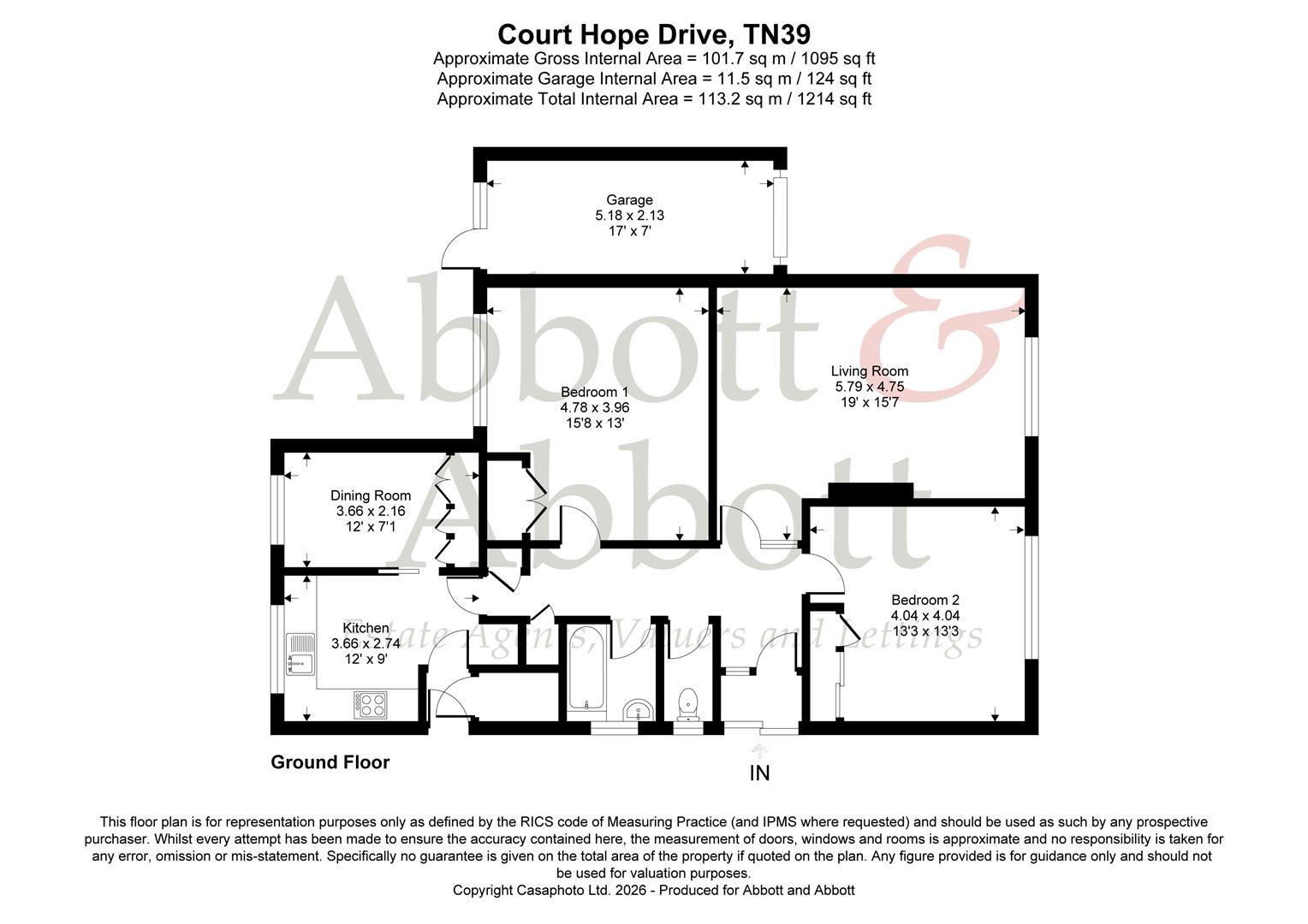42, Courthope Drive, Bexhill-On-Sea floorplan