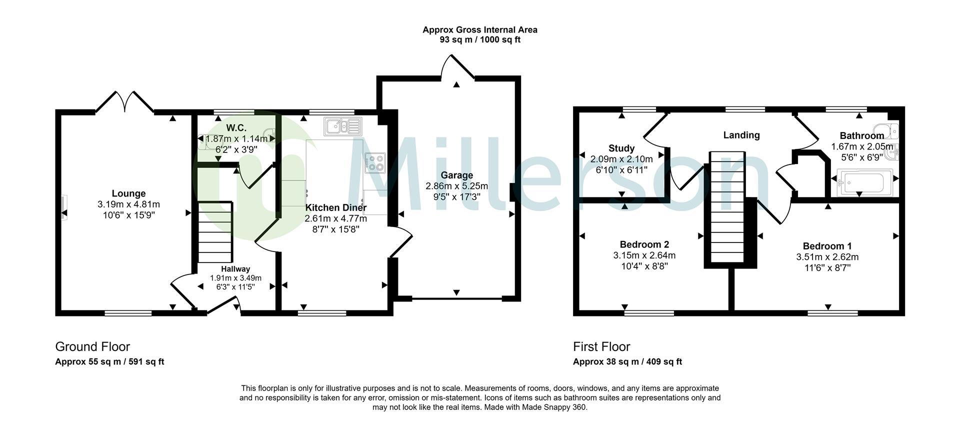79, St. Michaels Way, St. Austell floorplan