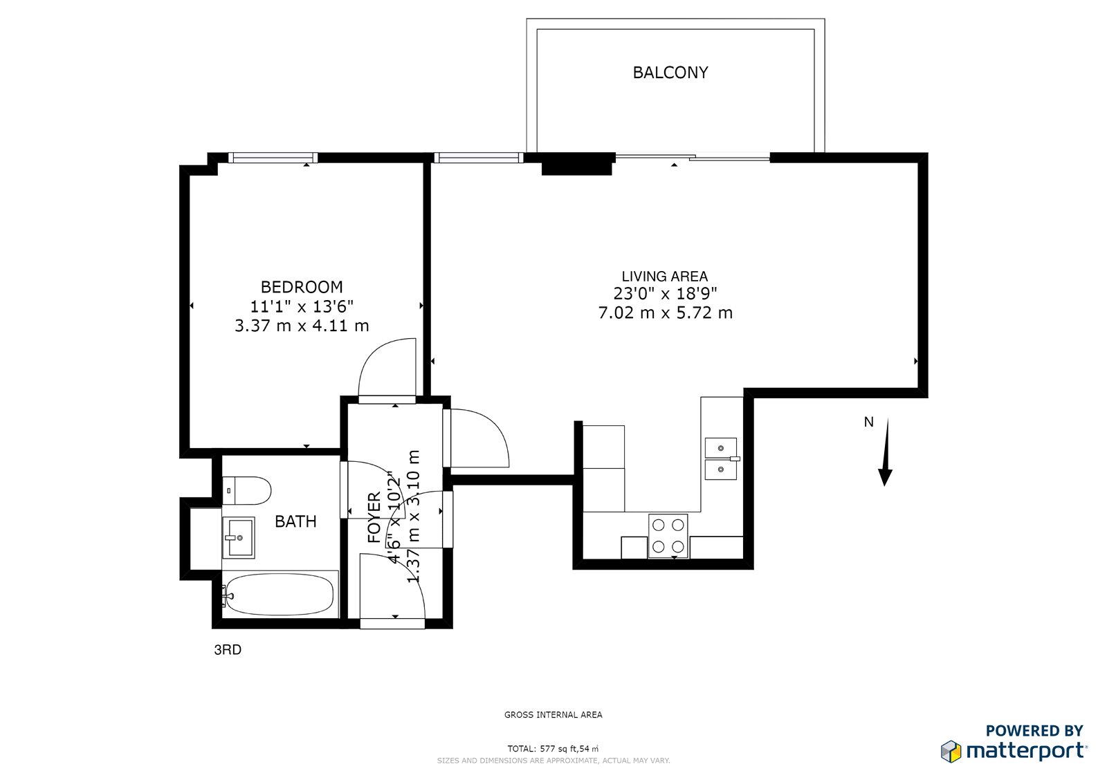 1 Bedrooms Flat to rent in City View Point, London E14