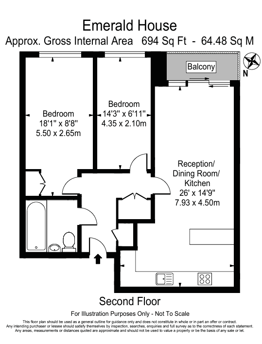 Emerald House, Commander Avenue, London floorplan