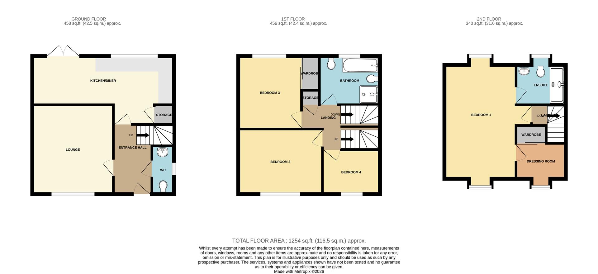 9, Monarch Close, Wickford floorplan