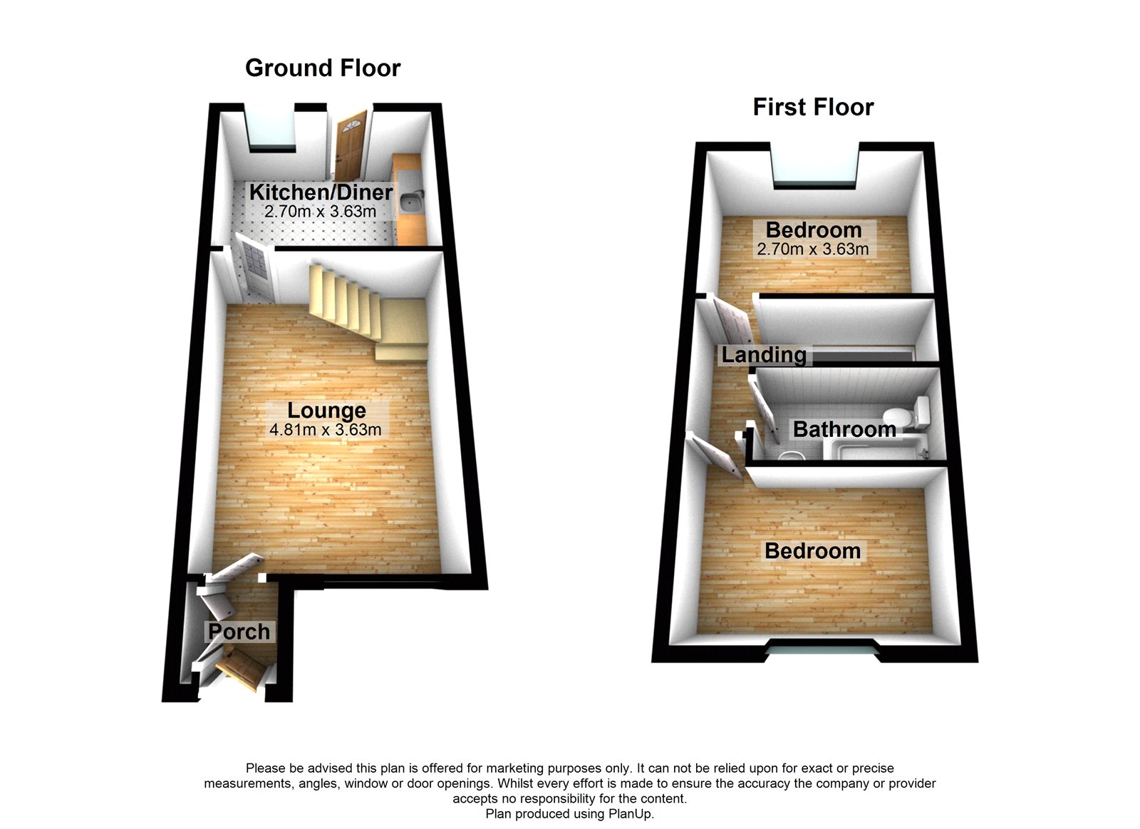 2 Bedrooms Terraced house for sale in Woodchurch Close, Walderslade, Kent ME5