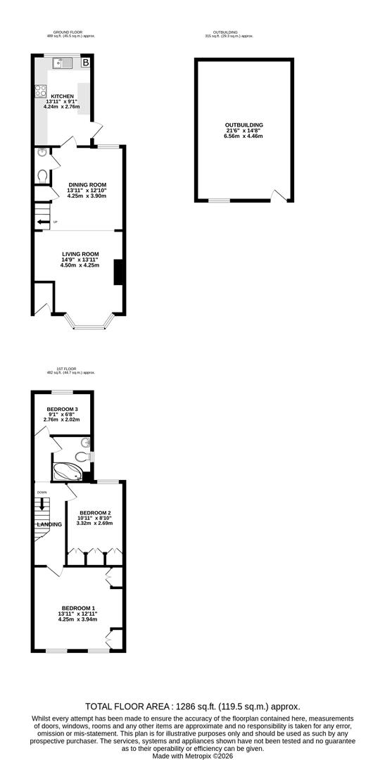 64, Otterfield Road, West Drayton floorplan