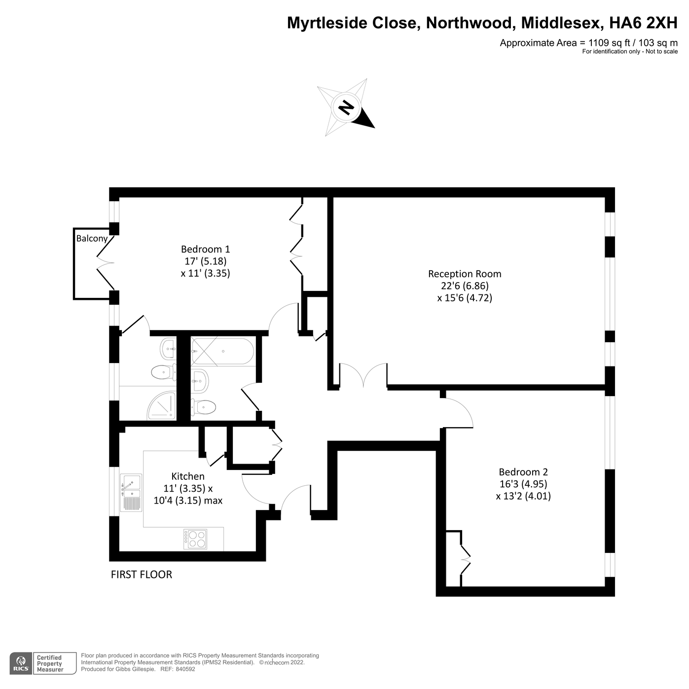 Myrtleside Close, Northwood, Middlesex HA6, 2 bedroom flat for sale