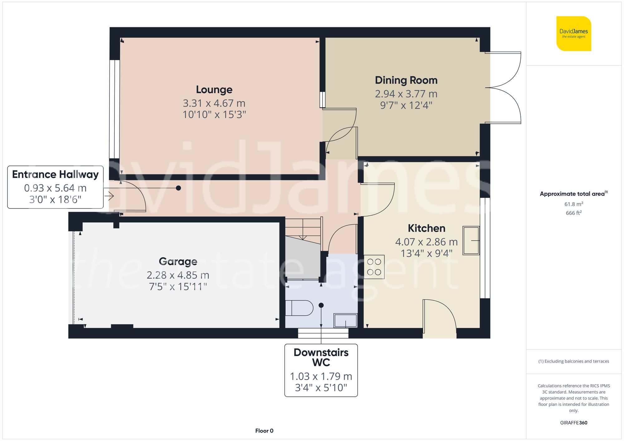 18 Linsdale Gardens, Nottingham floorplan