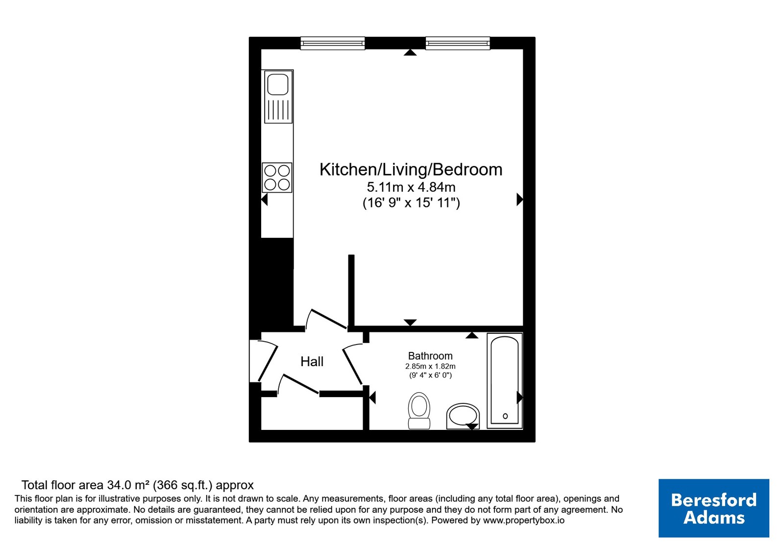 29 Chedworth House,, Seller Street, Cheshire floorplan