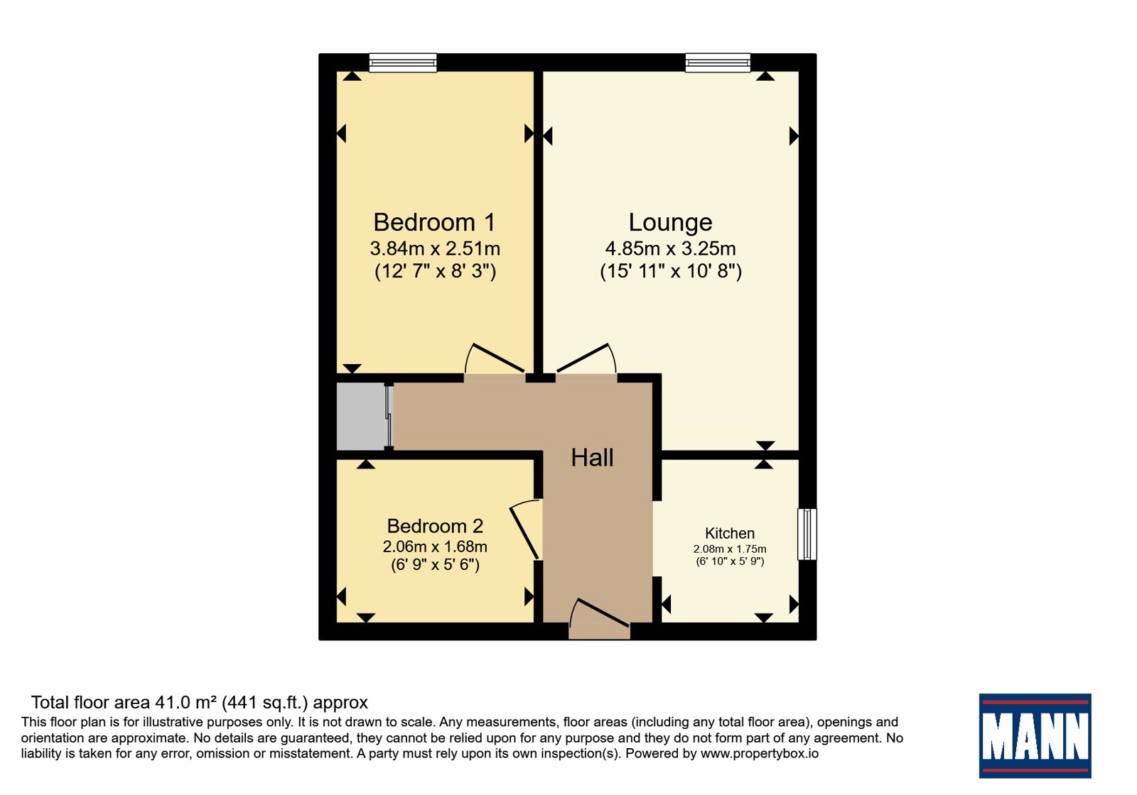 Flat 2, Sandringham House,, St. Margarets Street, Kent floorplan