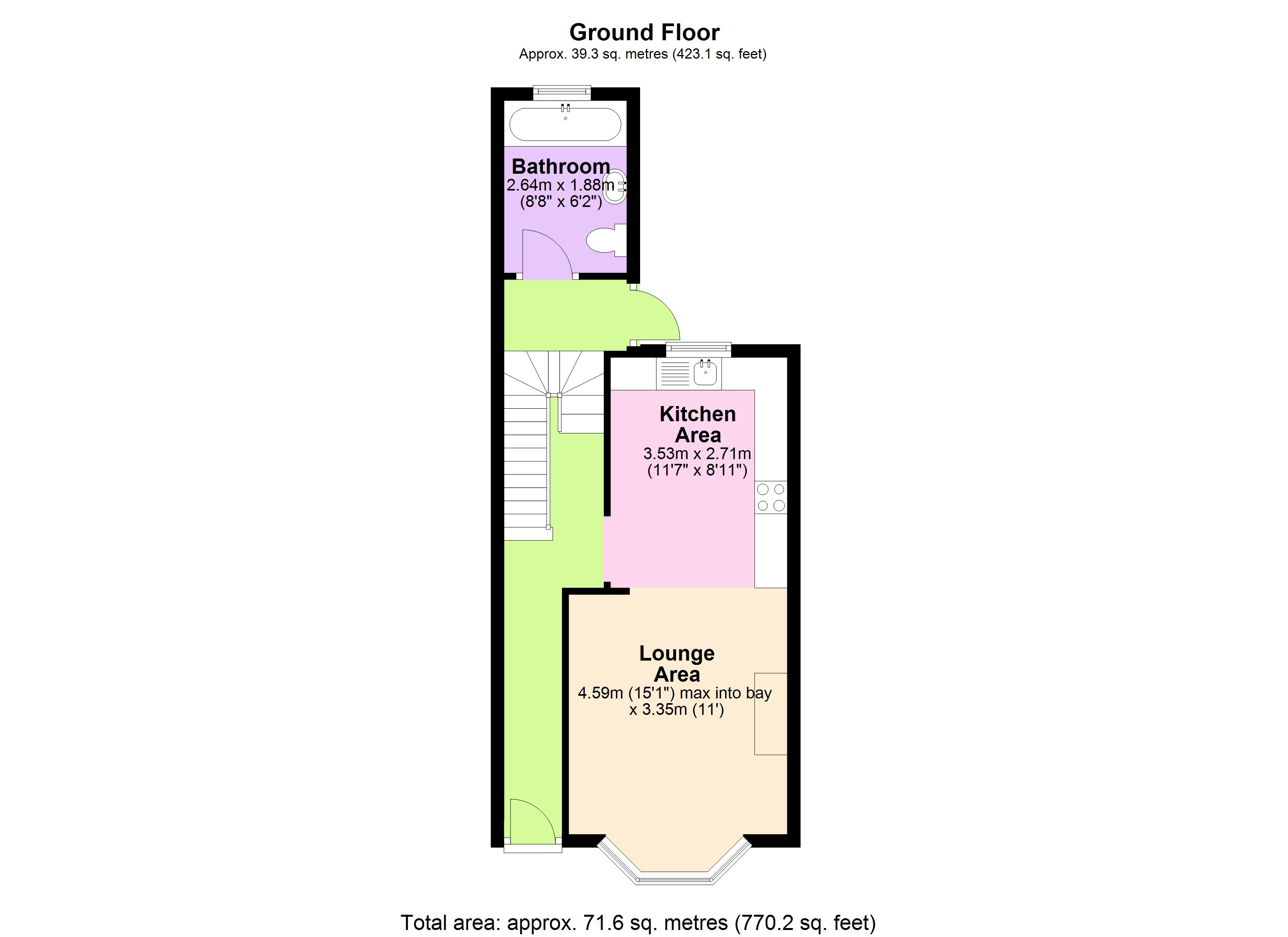 70, North Road, Saltash floorplan